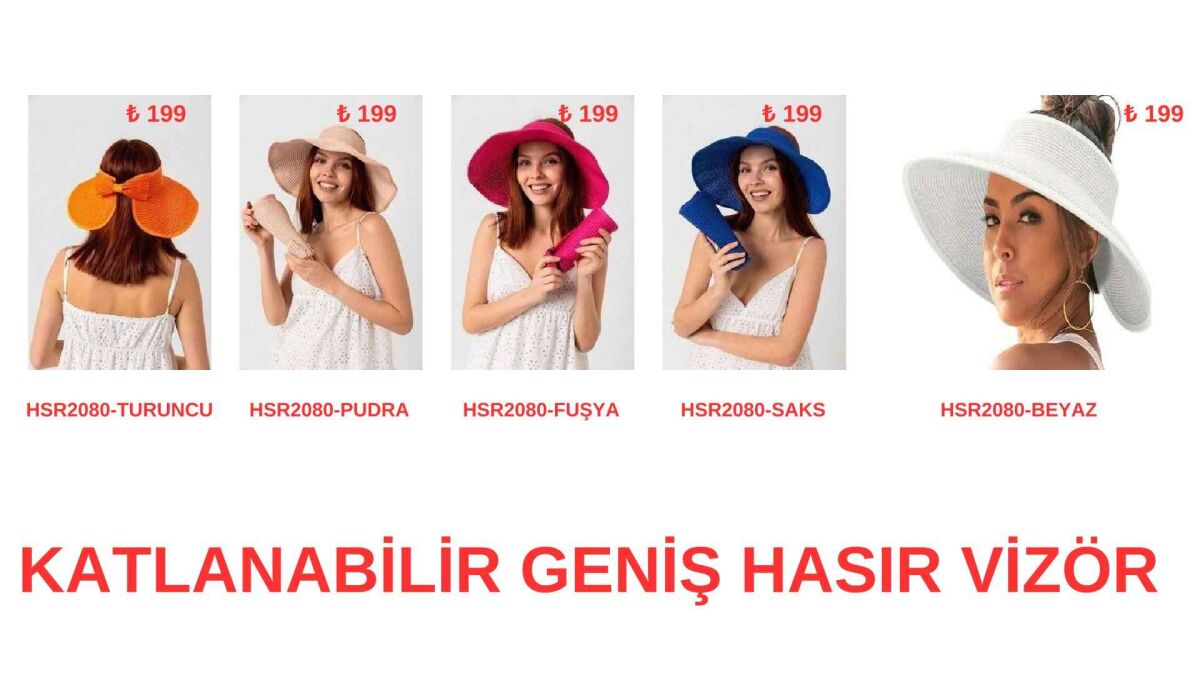 Toptan Hasır Şapka - 1