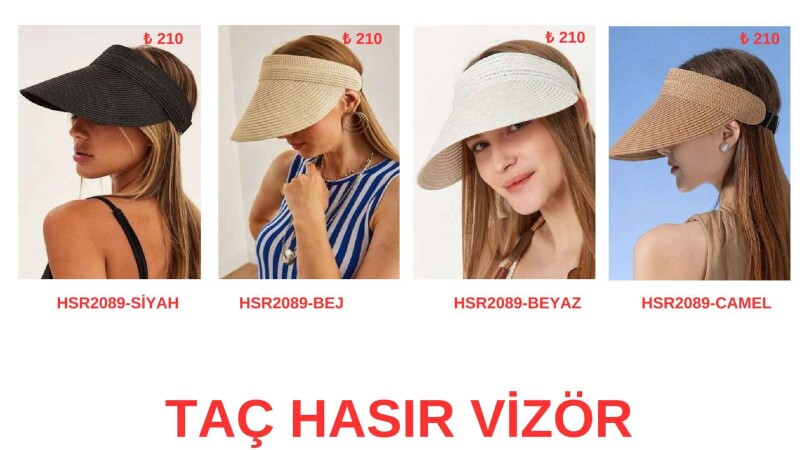 Toptan Hasır Şapka - İstanbul Mayo