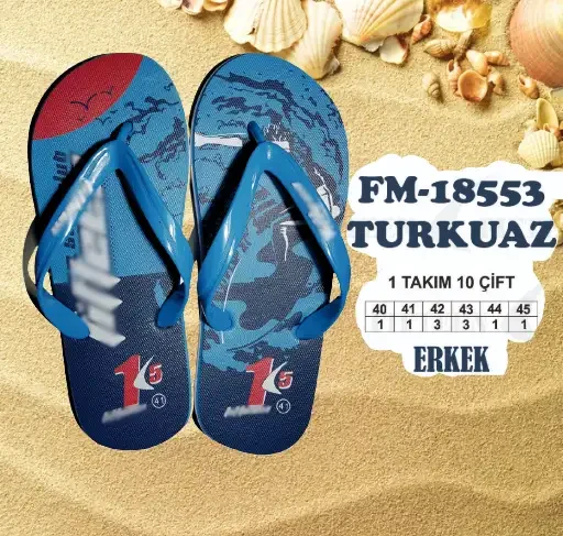 Konforlu Toptan Unisex Plaj Terliği - 2026 Sezonu (T8162) - 1