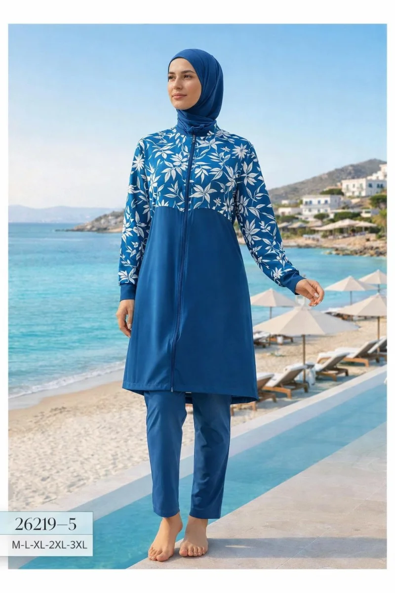 Modern Tasarım Toptan Tam Kapalı Mayo - 1