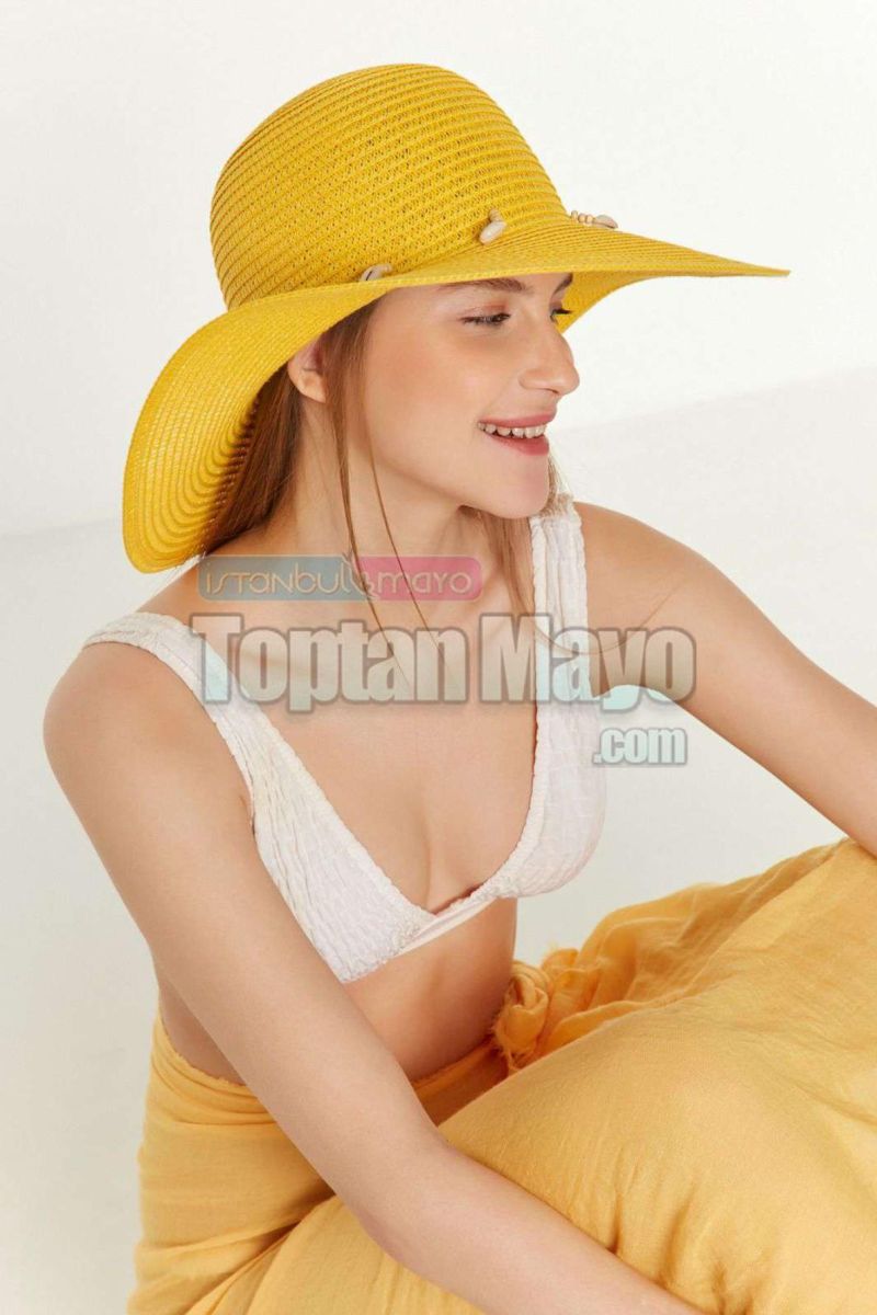 Toptan Hasır Yazlık Şapka - Model F - 1