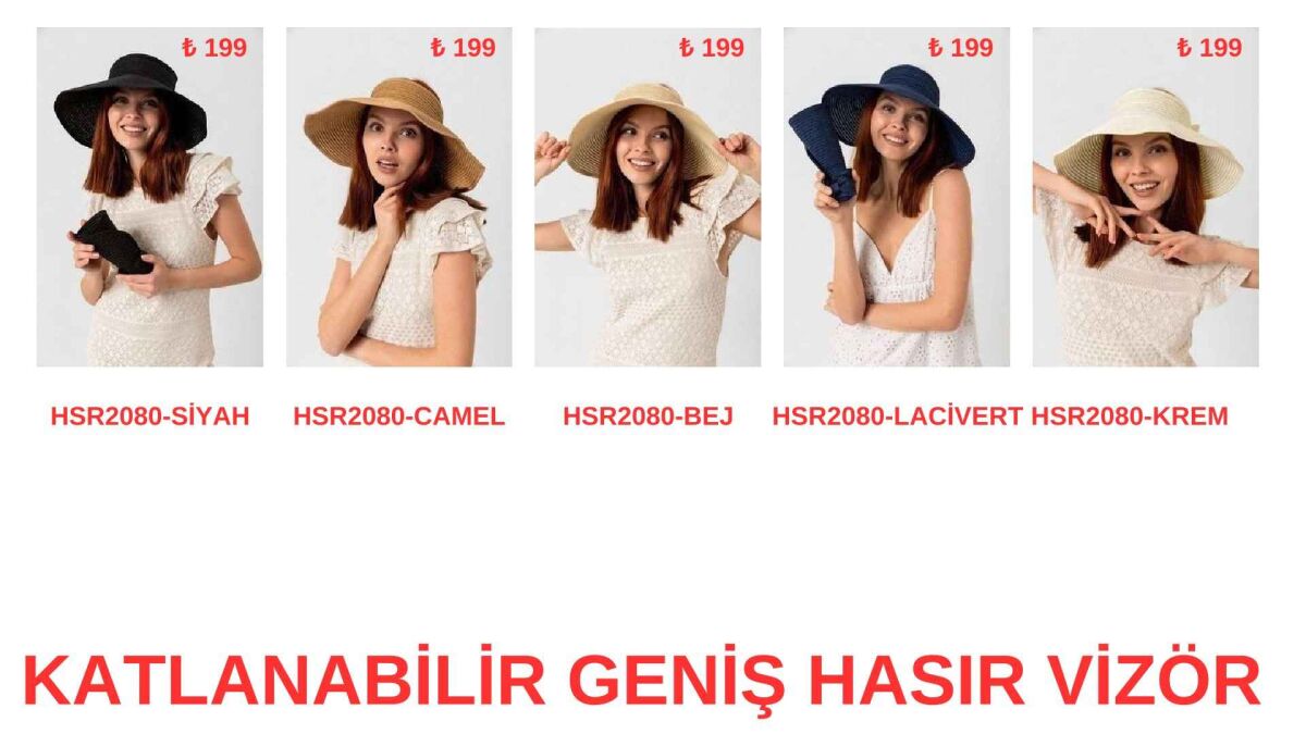 Toptan Hasır Şapka - 1