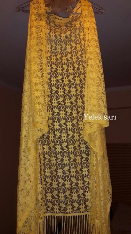 Toptan Dantel Yelek Stil Plaj Elbisesi Pareo T5861 - 7
