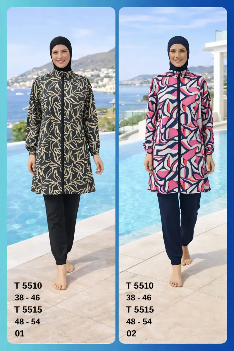 Toptan Tesettür Mayo Desenli Koleksiyon Model Yeni Sezon - 2