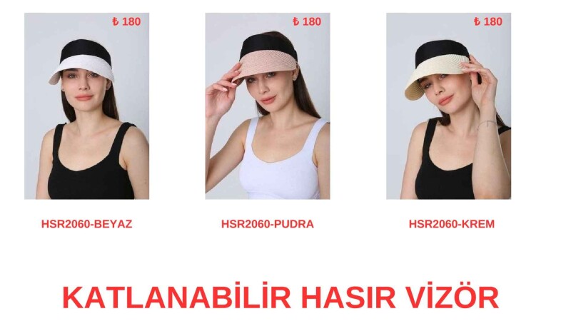 Toptan Hasır Şapka - İstanbul Mayo